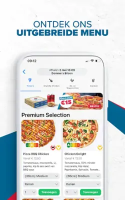 Domino's Pizza Belgium android App screenshot 2